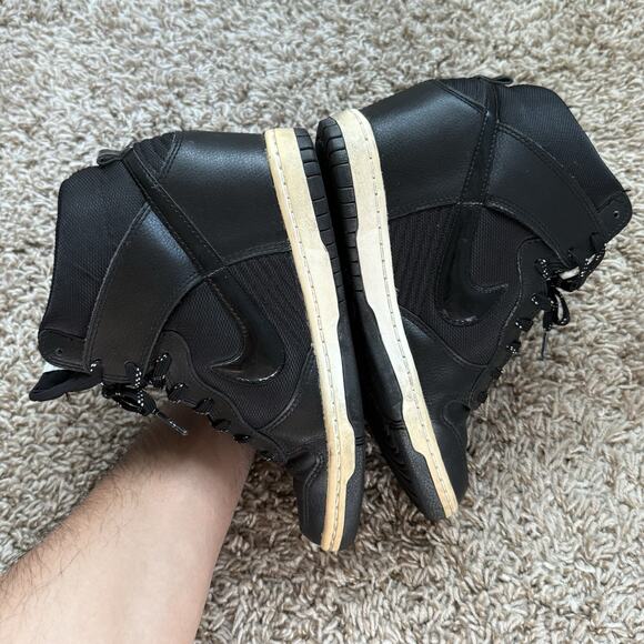 Nike Dunk Sky Hi Shoes Women’s Size 6 Black Wedge High Top Sneakers 644877-008 - Picture 6 of 11